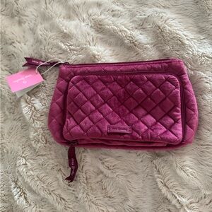 Vera Bradley Pink Quilted Cosmetic Bag